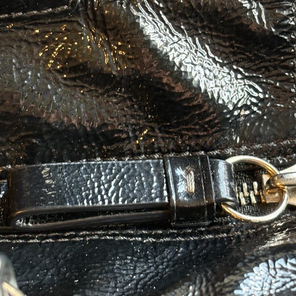 Coach Black Shoulder Bag with Embossed Pattern - Picture 7 of 15